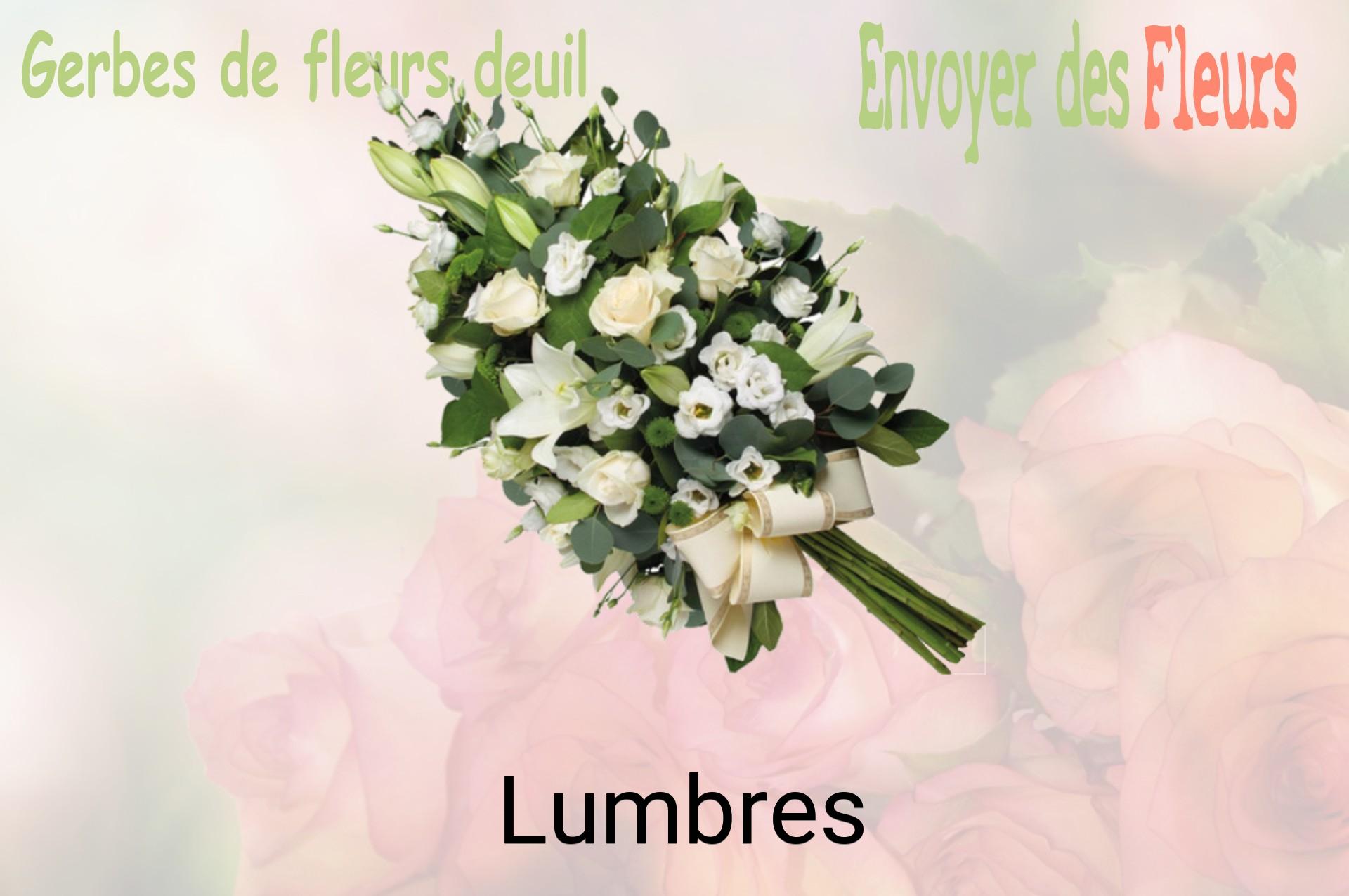 Gerbe de fleurs de deuil livrée à Lumbres